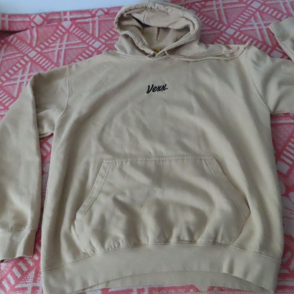 vexx collection 3 beige hoodie large limited made